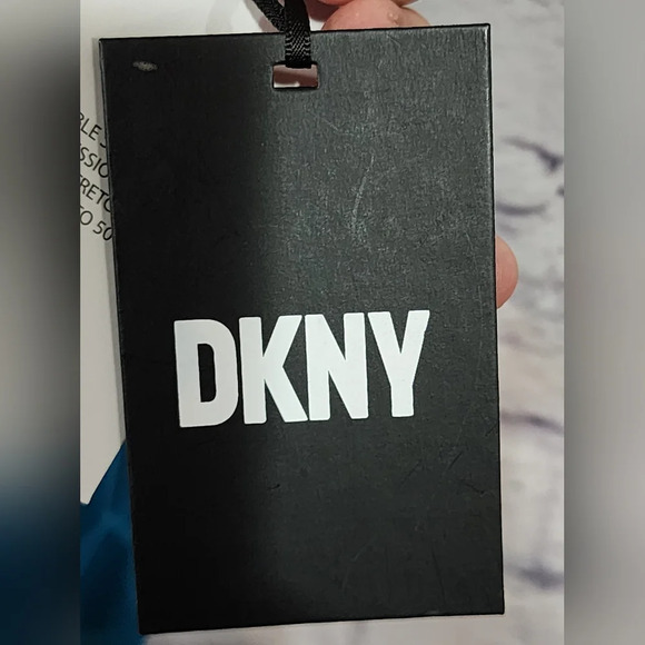 DKNY Ruffle Plunge Underwire Tummy Control One-Piece Swim Vibrant Blue Size 18 - Picture 8 of 10